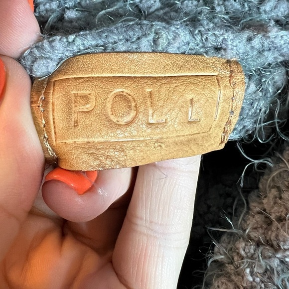 POL Oversized Turtleneck Teddy Knit Sweater, Large - Picture 6 of 8